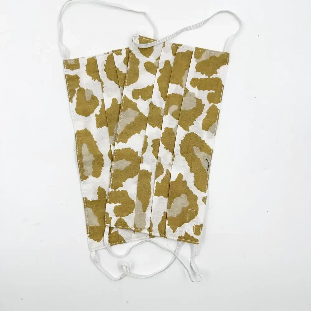 Poppy & Sage Reusable Face Mask Lot of 9 NWT Cotton Tiger Leopard Animal Print